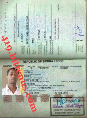 Joshua passport